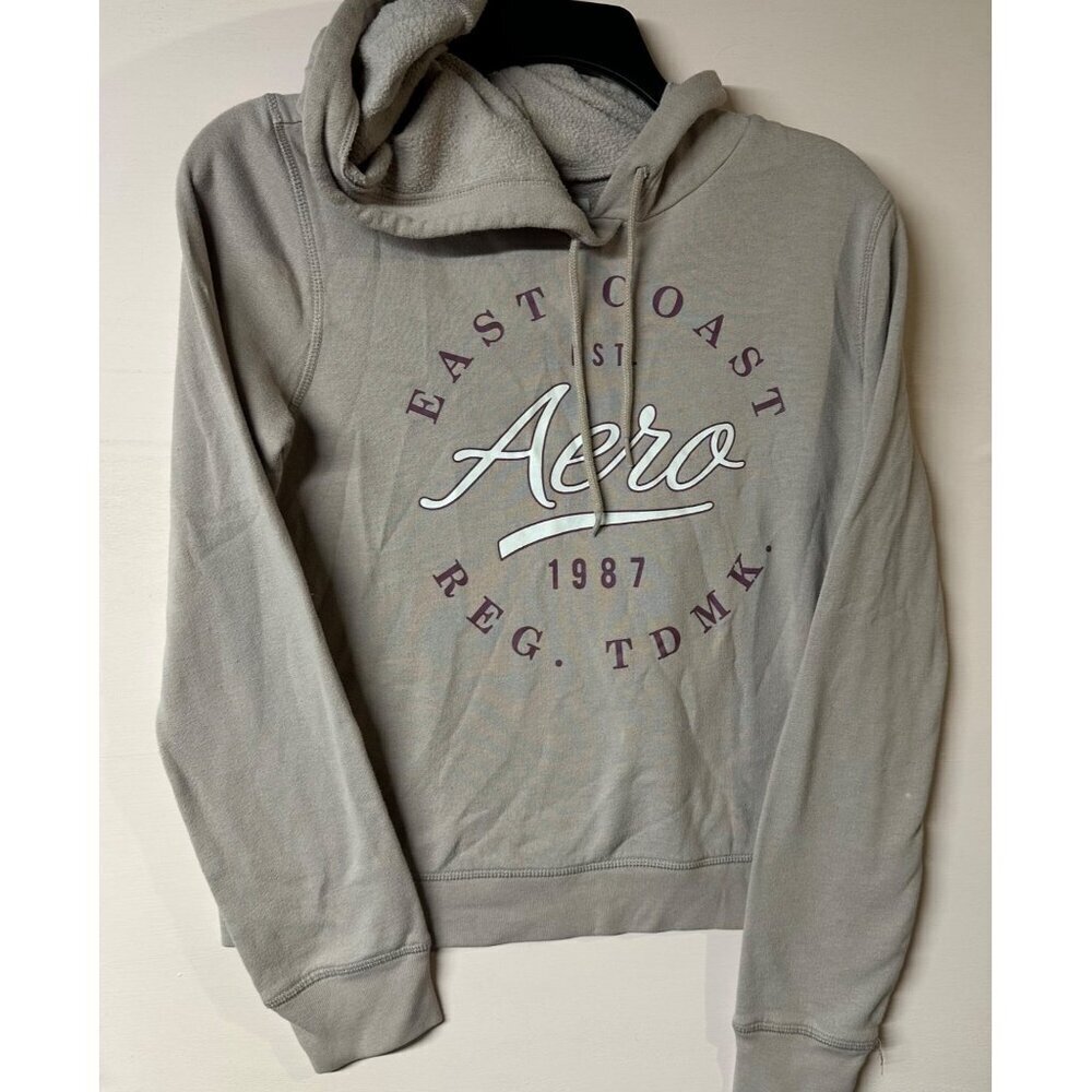 East Coast Aero Retro Hoodie Sweater Women’s Small Y2K Pullover Streetwear